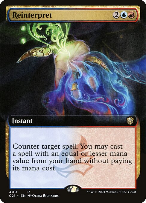 Commander 2021 - 400 - Reinterpret - Rare - UR - Non-foil