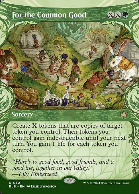 Bloomburrow - 321 - For the Common Good - Rare - G - Non-foil