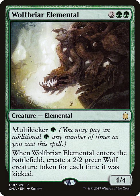 Commander Anthology - 168 - Wolfbriar Elemental - Rare - G - Non-foil