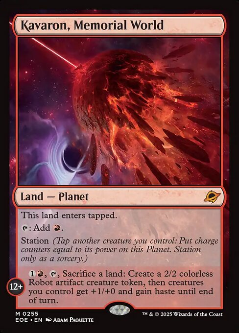 Edge of Eternities - 255 - Kavaron, Memorial World - Mythic - C - Non-foil