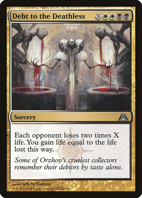Dragon's Maze - 64 - Debt to the Deathless - Uncommon - WB - Non-foil