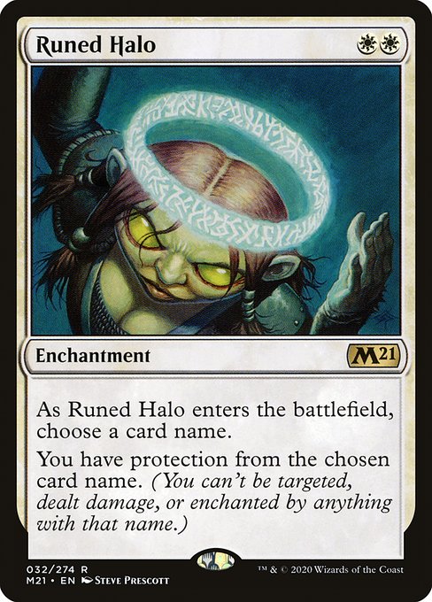 Core Set 2021 - 32 - Runed Halo - Rare - W - Non-foil