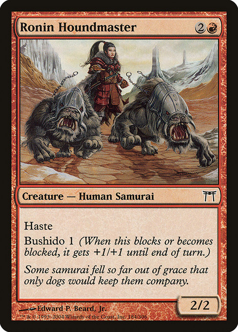 Champions of Kamigawa - 184 - Ronin Houndmaster - Common - R - Non-foil