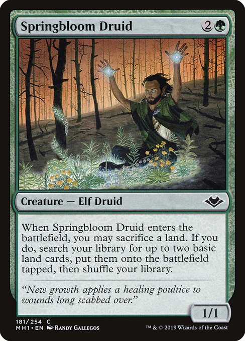 Modern Horizons - 181 - Springbloom Druid - Common - G - Non-foil