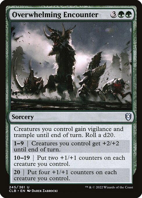 Commander Legends: Battle for Baldur's Gate - 245 - Overwhelming Encounter - Uncommon - G - Non-foil