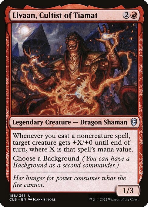Commander Legends: Battle for Baldur's Gate - 188 - Livaan, Cultist of Tiamat - Uncommon - R - Non-foil