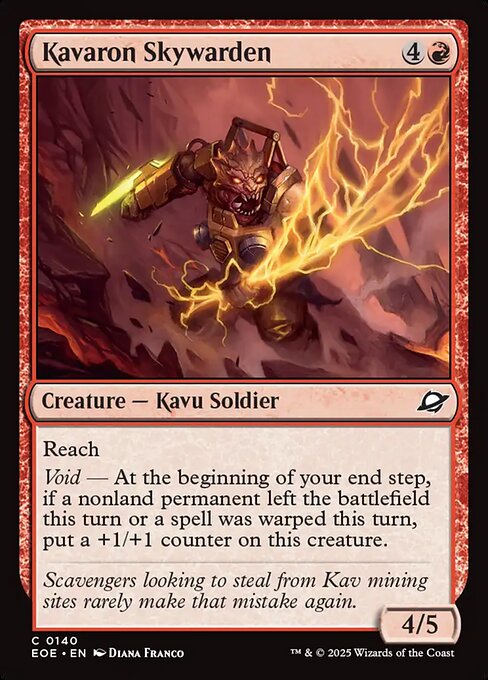 Edge of Eternities - 140 - Kavaron Skywarden - Common - R - Foil