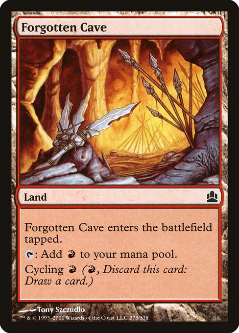 Commander 2011 - 273 - Forgotten Cave - Common - C - Non-foil