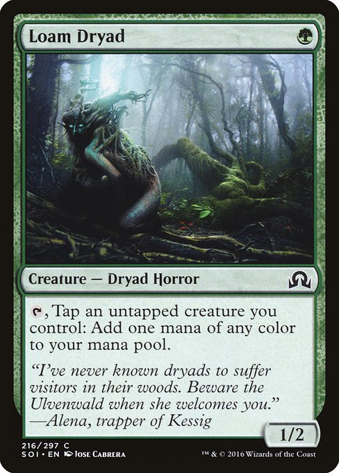 Shadows over Innistrad - 216 - Loam Dryad - Common - G - Non-foil