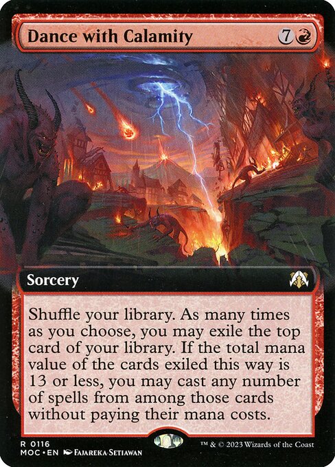 March of the Machine Commander - 116 - Dance with Calamity - Rare - R - Non-foil