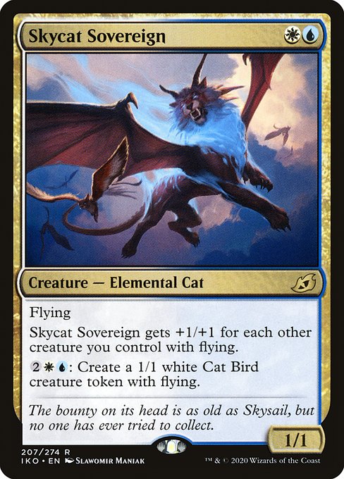 Ikoria: Lair of Behemoths - 207 - Skycat Sovereign - Rare - WU - Non-foil