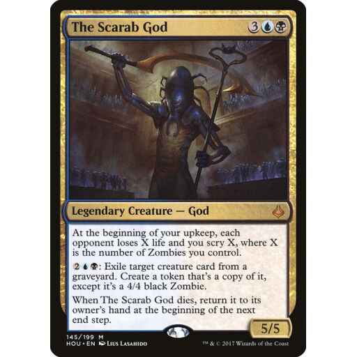 Hour of Devastation - 145 - The Scarab God - Mythic - UB - Non-foil