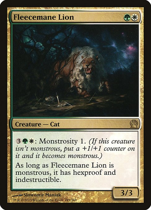 Theros - 193 - Fleecemane Lion - Rare - WG - Non-foil