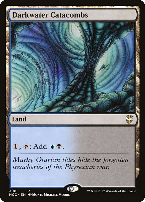 New Capenna Commander - 398 - Darkwater Catacombs - Rare - C - Non-foil