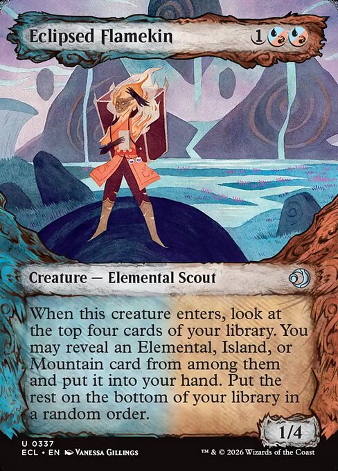 Lorwyn Eclipsed - 337 - Eclipsed Flamekin - Uncommon - UR - Non-foil