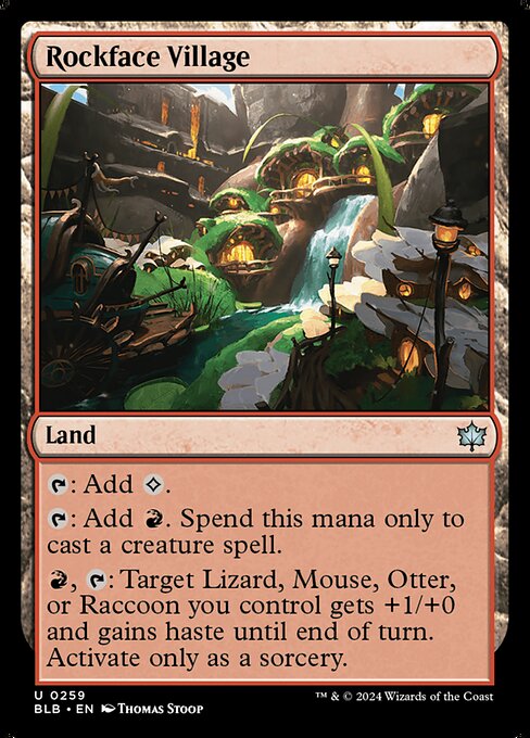 Bloomburrow - 259 - Rockface Village - Uncommon - C - Foil