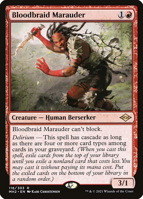 Modern Horizons 2 - 116 - Bloodbraid Marauder - Rare - R - Non-foil
