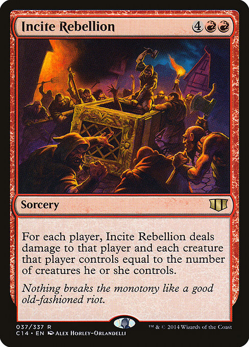 Commander 2014 - 37 - Incite Rebellion - Rare - R - Non-foil
