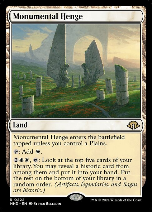 Modern Horizons 3 - 222 - Monumental Henge - Rare - C - Non-foil