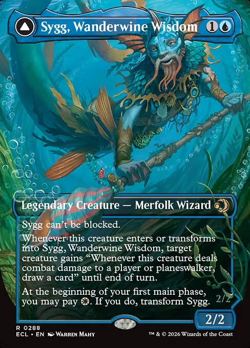 Lorwyn Eclipsed - 288 - Sygg, Wanderwine Wisdom // Sygg, Wanderbrine Shield - Rare - C - Non-foil