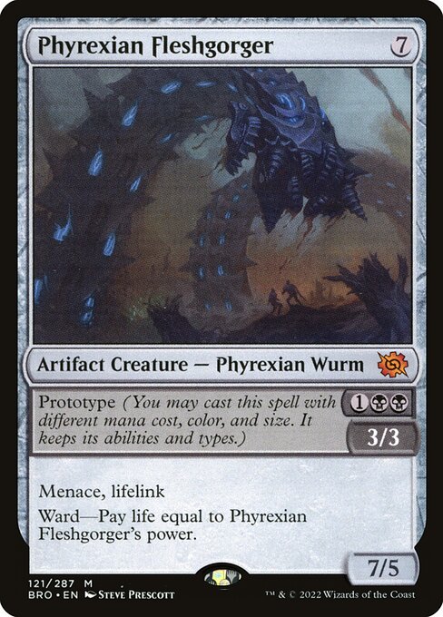 The Brothers' War - 121 - Phyrexian Fleshgorger - Mythic - C - Non-foil