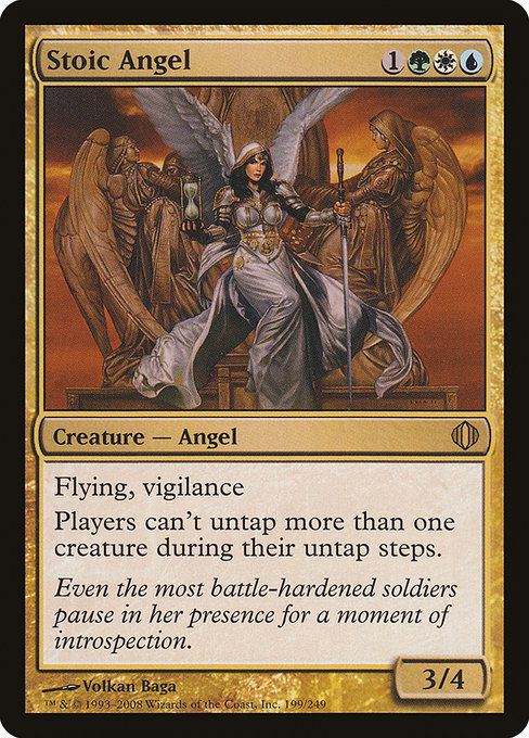 Shards of Alara - 199 - Stoic Angel - Rare - Multi - Non-foil