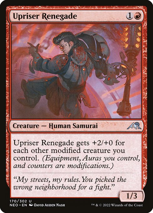Kamigawa: Neon Dynasty - 170 - Upriser Renegade - Uncommon - R - Non-foil