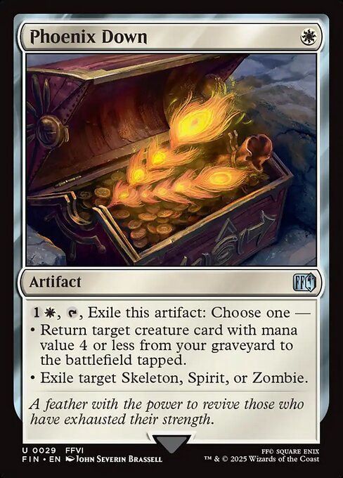 Final Fantasy - 29 - Phoenix Down - Uncommon - W - Foil