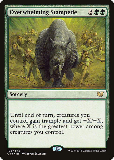 Commander 2015 - 196 - Overwhelming Stampede - Rare - G - Non-foil