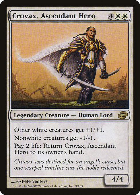 Planar Chaos - 3 - Crovax, Ascendant Hero - Rare - W - Non-foil