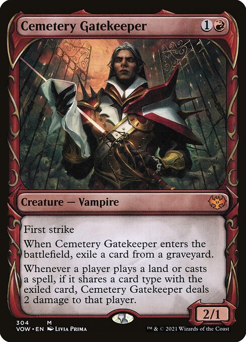 Innistrad: Crimson Vow - 304 - Cemetery Gatekeeper - Mythic - R - Non-foil