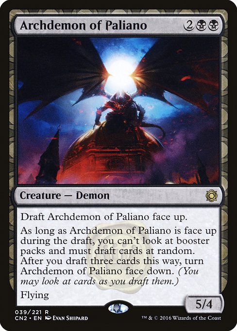 Conspiracy: Take the Crown - 39 - Archdemon of Paliano - Rare - B - Non-foil