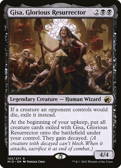 Innistrad: Midnight Hunt - 103 - Gisa, Glorious Resurrector - Rare - B - Non-foil