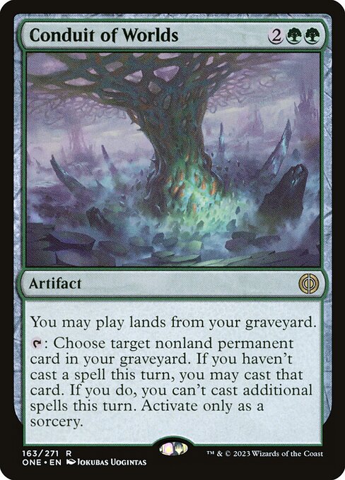 Phyrexia: All Will Be One - 163 - Conduit of Worlds - Rare - G - Non-foil