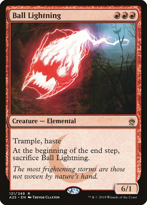 Masters 25 - 121 - Ball Lightning - Rare - R - Non-foil
