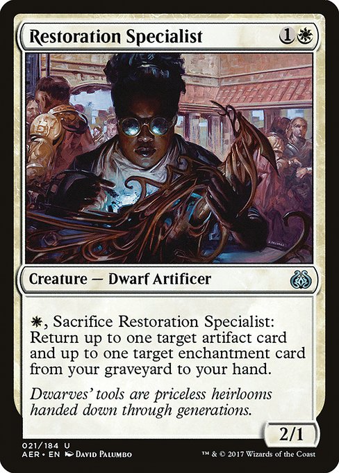 Aether Revolt - 21 - Restoration Specialist - Uncommon - W - Non-foil