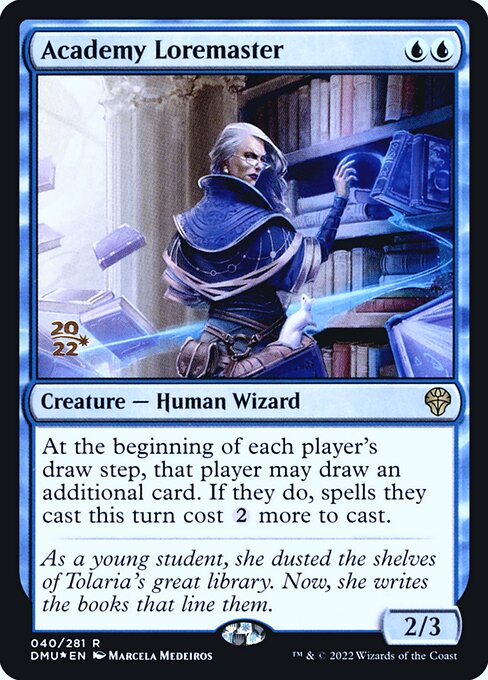 Dominaria United Promos - 40s - Academy Loremaster - Rare - U - Foil - Datestamped Promo
