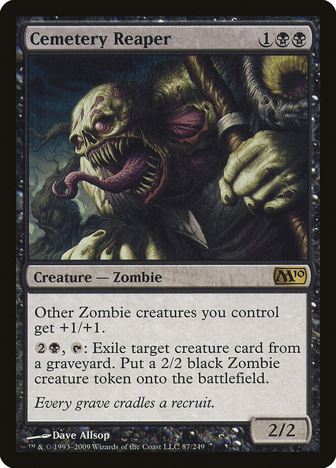 Magic 2010 - 87 - Cemetery Reaper - Rare - B - Non-foil
