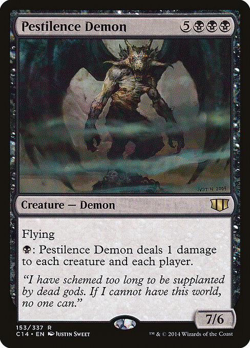 Commander 2014 - 153 - Pestilence Demon - Rare - B - Non-foil