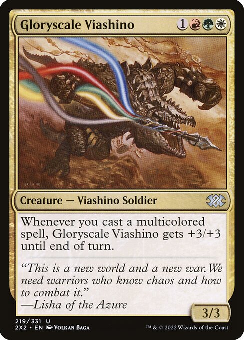 Double Masters 2022 - 219 - Gloryscale Viashino - Uncommon - Multi - Non-foil