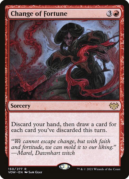 Innistrad: Crimson Vow - 150 - Change of Fortune - Rare - R - Foil