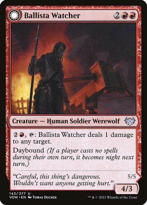 Innistrad: Crimson Vow - 143 - Ballista Watcher // Ballista Wielder - Uncommon - C - Non-foil