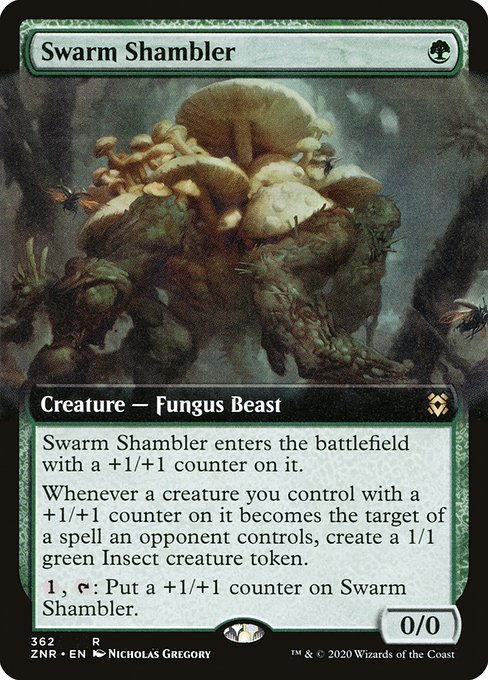 Zendikar Rising - 362 - Swarm Shambler - Rare - G - Foil