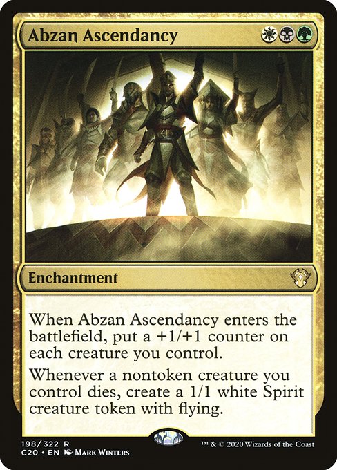 Commander 2020 - 198 - Abzan Ascendancy - Rare - Multi - Non-foil