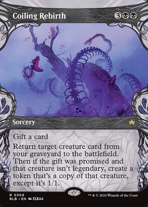 Bloomburrow - 309 - Coiling Rebirth - Rare - B - Non-foil