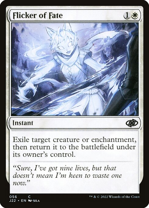 Jumpstart 2022 - 56 - Flicker of Fate - Common - W - Non-foil
