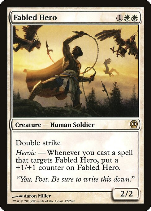 Theros - 12 - Fabled Hero - Rare - W - Non-foil