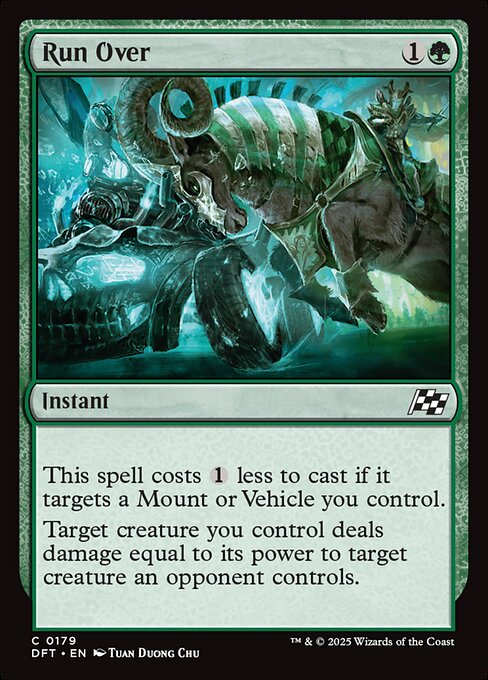 Aetherdrift - 179 - Run Over - Common - G - Foil