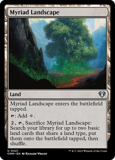 Commander Masters - 421 - Myriad Landscape - Uncommon - C - Non-foil