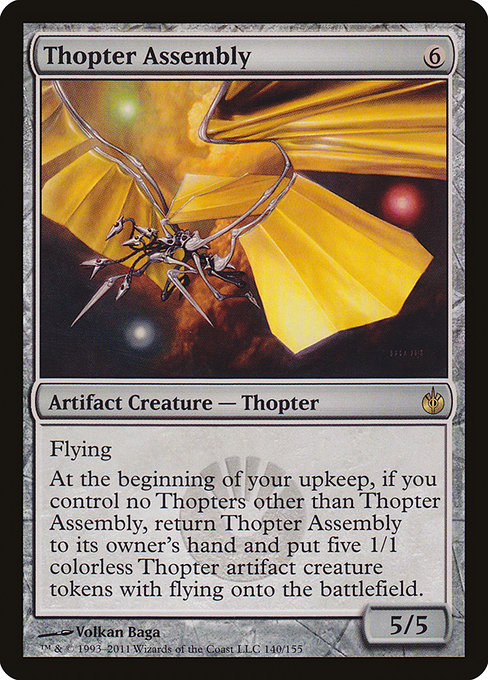 Mirrodin Besieged - 140 - Thopter Assembly - Rare - C - Non-foil